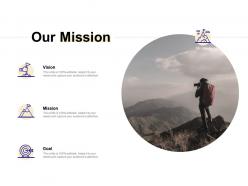 Our mission vision goal f296 ppt powerpoint presentation show example topics