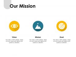 Our mission vision goal f392 ppt powerpoint presentation pictures samples