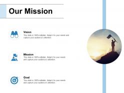 Our mission vision goal f463 ppt powerpoint presentation model professional