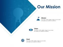 Our mission vision goal f522 ppt powerpoint presentation outline background image
