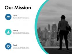 Our mission vision goal f687 ppt powerpoint presentation pictures format