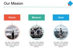 Our mission vision goal f727 ppt powerpoint presentation file format ideas