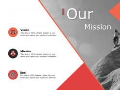 Our mission vision goal f747 ppt powerpoint presentation layouts ideas