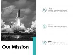 Our mission vision goal f780 ppt powerpoint presentation show files