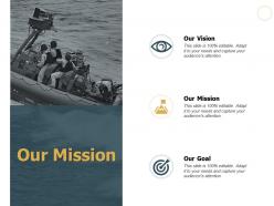 Our mission vision goal j145 ppt powerpoint presentation file show