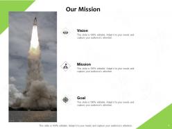 Our mission vision goal j84 ppt powerpoint presentation icon deck