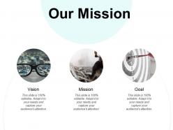 Our mission vision goal k141 ppt powerpoint presentation ideas visuals