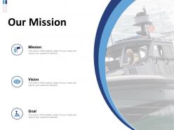 Our mission vision goal l444 ppt powerpoint presentation layouts tips