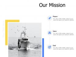Our mission vision goal mission k344 ppt powerpoint presentation slides