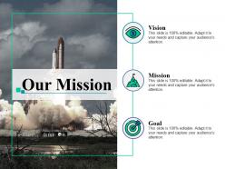 Our mission vision goal ppt layouts example introduction
