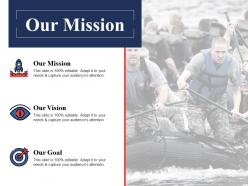 Our mission vision goal ppt powerpoint presentation file example
