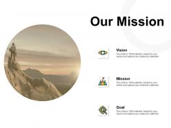 Our mission vision goal ppt powerpoint presentation pictures slide