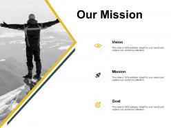 Our mission vision goal ppt powerpoint presentation pictures templates