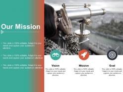 Our mission vision goal ppt summary example introduction