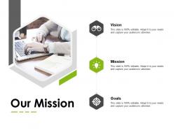 Our mission vision goals e60 ppt powerpoint presentation infographics ideas