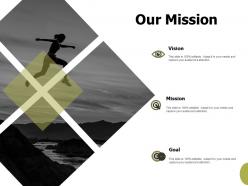 Our mission vision goals f146 ppt powerpoint presentation portfolio elements