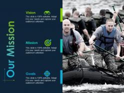 Our mission vision goals ppt powerpoint presentation file graphics tutorials