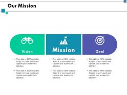 Our mission vision i91 ppt powerpoint presentation file infographic template