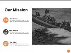 Our mission vision l249 ppt powerpoint presentation inspiration example