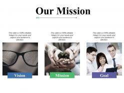 Our mission vision ppt powerpoint presentation layouts gridlines