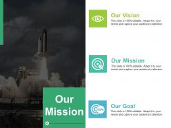 Our mission vision value management ppt styles background designs