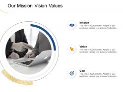 Our mission vision values m1971 ppt powerpoint presentation infographics graphics template