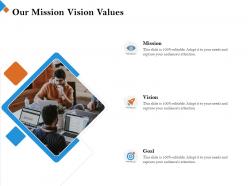 Our mission vision values m2453 ppt powerpoint presentation file guidelines