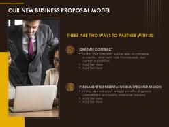 Our new business proposal model ppt powerpoint images