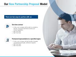Our new partnership proposal model ppt powerpoint presentation pictures backgrounds
