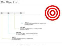 Our objectives startup company strategy ppt powerpoint presentation model show