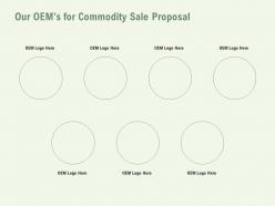 Our oems for commodity sale proposal ppt powerpoint presentation summary