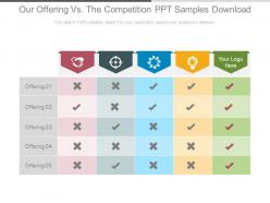 Our offering vs the competition ppt samples download