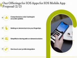 Our offerings for ios apps for ios mobile app proposal ppt powerpoint layouts slides