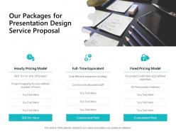 Our Packages For Presentation Design Service Proposal Ppt Powerpoint