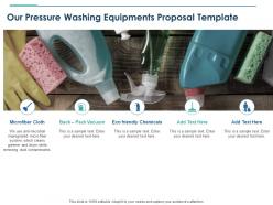 Our pressure washing equipments proposal template ppt powerpoint styles