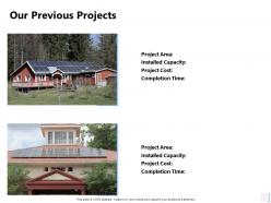 Our previous projects capacity ppt powerpoint presentation file demonstration
