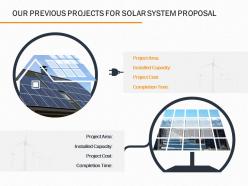 Our previous projects for solar system proposal ppt powerpoint presentation visual aids files