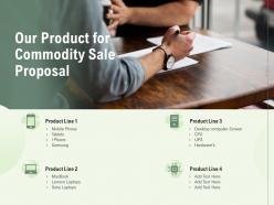 Our Product For Commodity Sale Proposal Ppt Powerpoint Presentation Portfolio