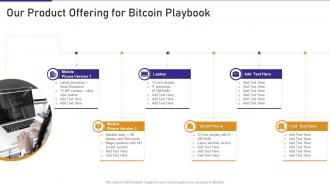 Our Product Offering For Bitcoin Playbook Ppt Portfolio Graphic