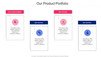 Our Product Portfolio In Powerpoint And Google Slides Cpb