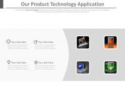 Our product technology application ppt slides