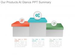 Our products at glance ppt summary
