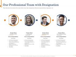 Our Professional Team With Designation People Powerpoint Presentation Show