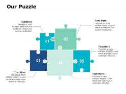 32221413 style puzzles mixed 5 piece powerpoint presentation diagram infographic slide