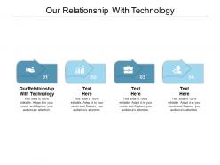 Our relationship with technology ppt powerpoint presentation portfolio shapes cpb