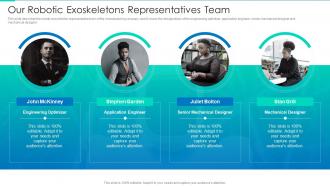 Our Robotic Exoskeletons Representatives Team Robotic Exoskeletons IT Ppt Pictures
