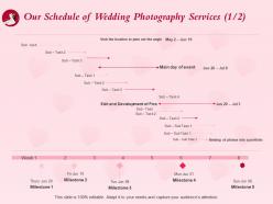 Our Schedule Of Wedding Photography Services L1515 Ppt Powerpoint Presentation Tips