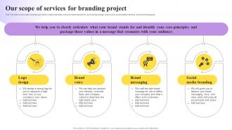 Our Scope Of Services For Branding Project Online Branding Proposal