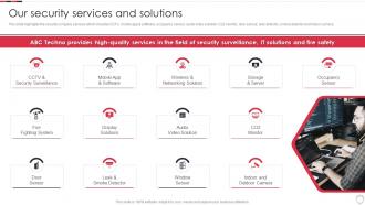 Our Security Services And Solutions Home Security Systems Company Profile