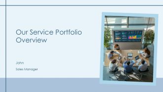 Our Service Portfolio Overview PPT PowerPoint AT